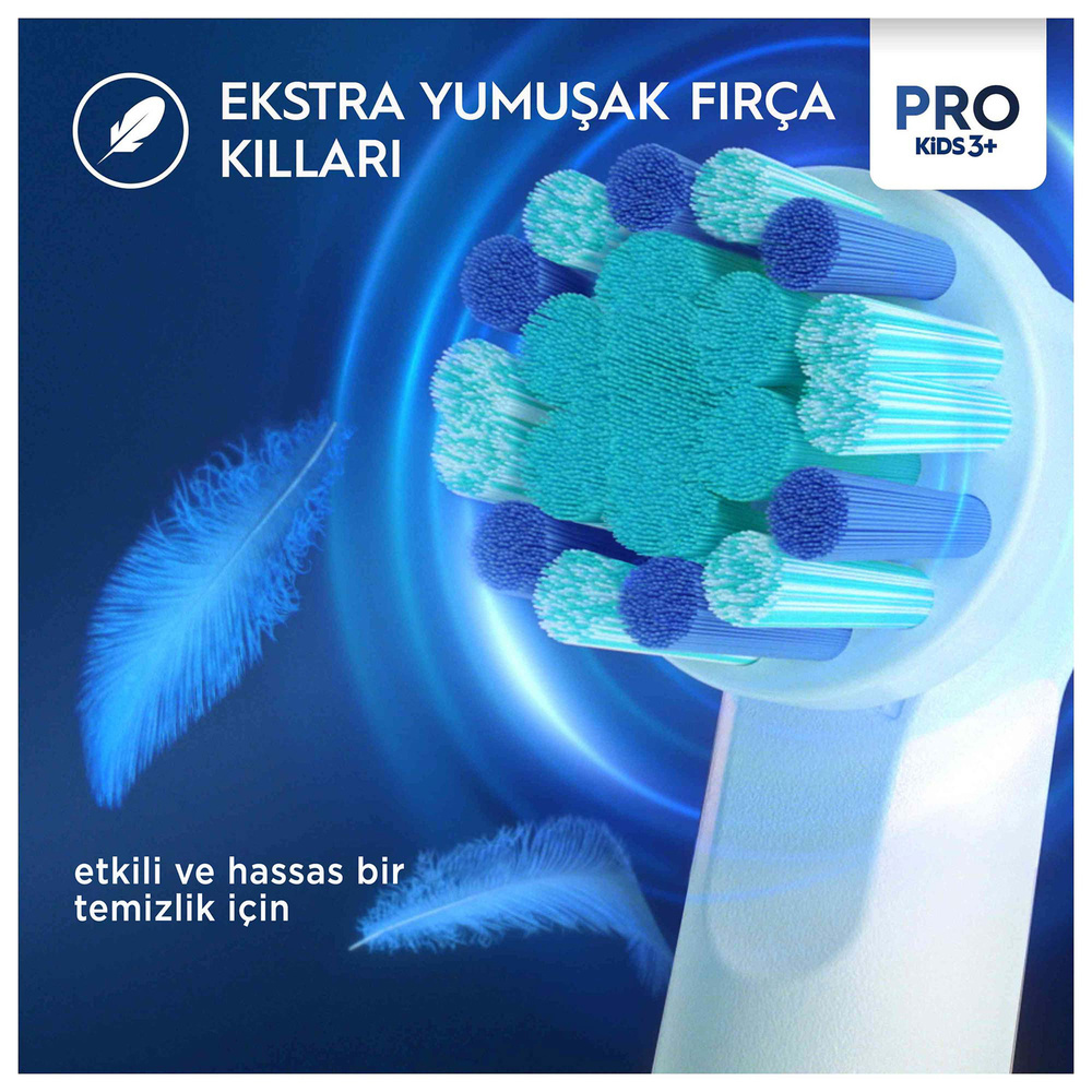 Oral B Pro Kids 2'li Frozen Şarjlı Diş Fırçası Yedek Başlığı görseli 5