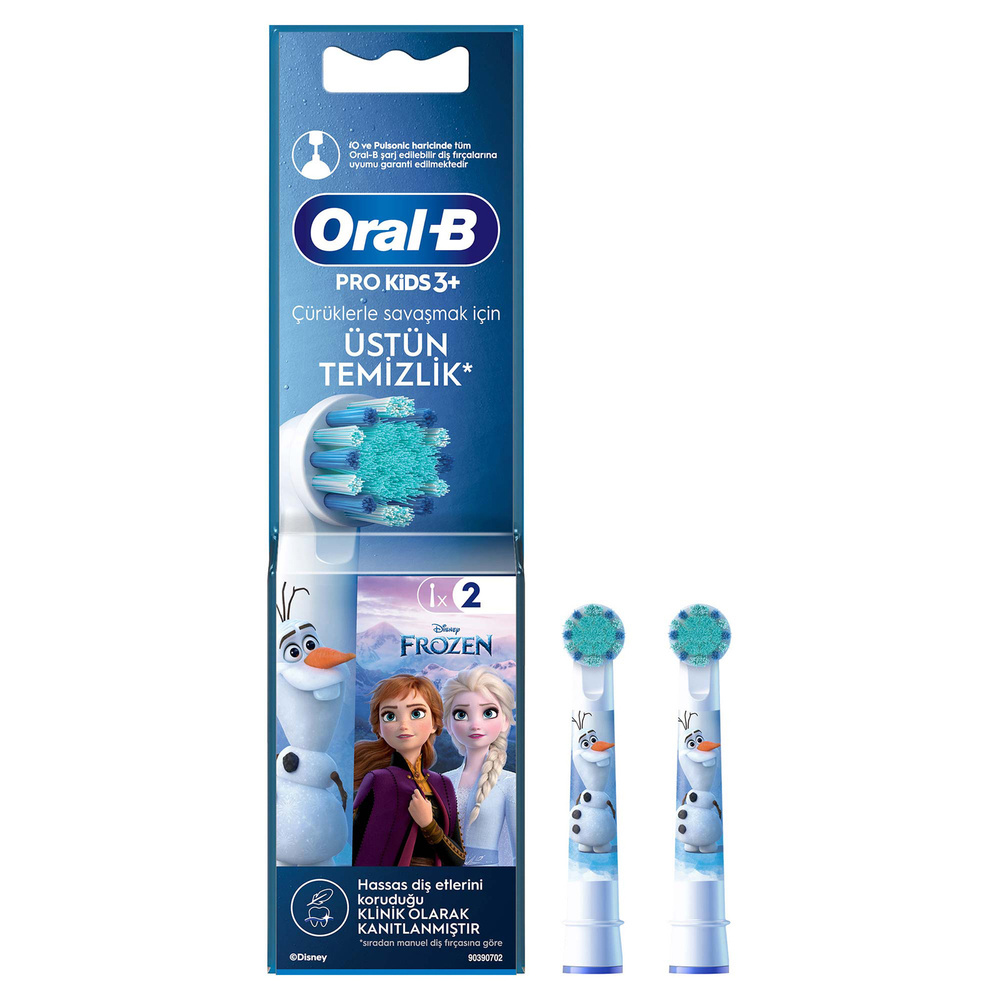 Oral B Pro Kids 2'li Frozen Şarjlı Diş Fırçası Yedek Başlığı görseli 1