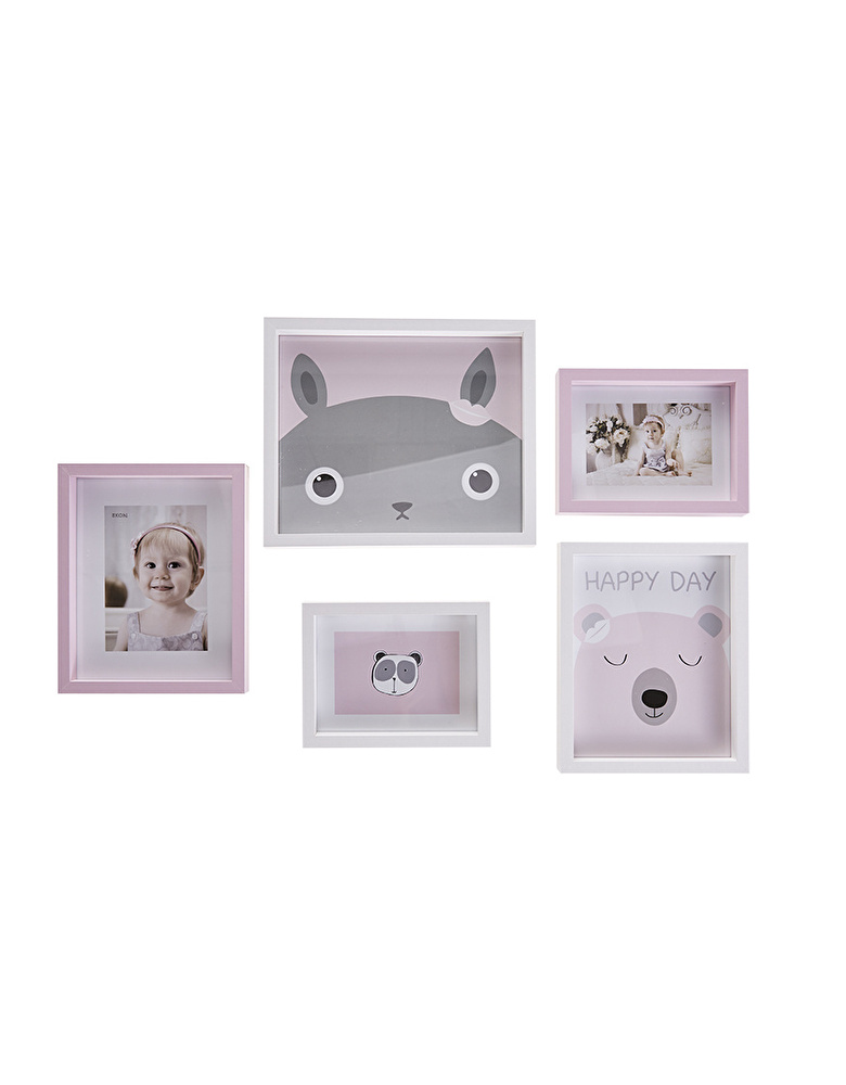 Karaca Home Happy Girl 5li Çerçeve Seti görseli 1