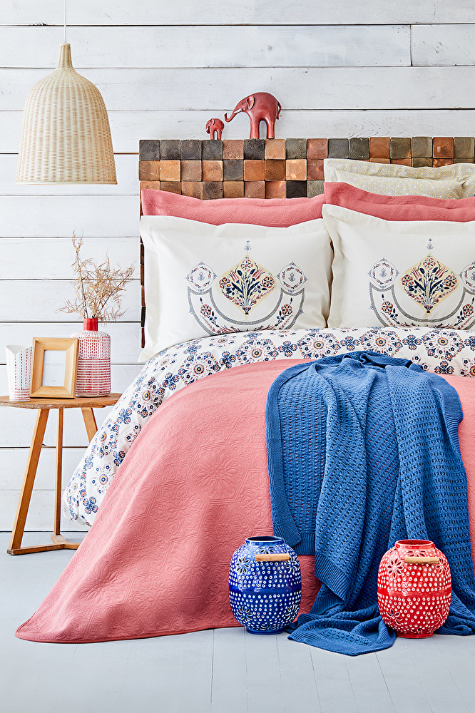 Karaca Home Semavi Bordo Çift Kişilik Rnf 8 Parça Winter Set görseli 1