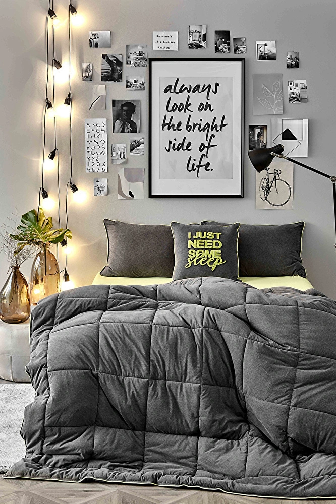 Karaca Home Colorful Yeşil Tek Kişilik Cotton Comfort Uyku Seti görseli 1