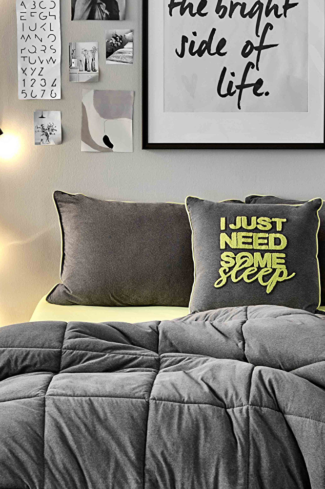 Karaca Home Colorful Yeşil Tek Kişilik Cotton Comfort Uyku Seti görseli 2