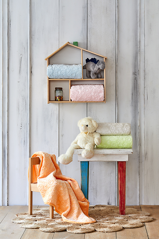 Karaca Home Candy Yavruağzı Bebek Embosy Battaniye görseli 2