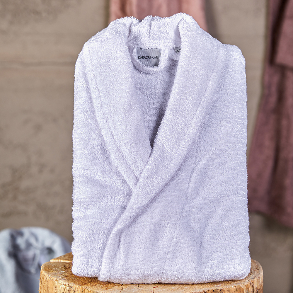 Karaca Home Charm Exclusive Beyaz Bornoz L/XL görseli 1