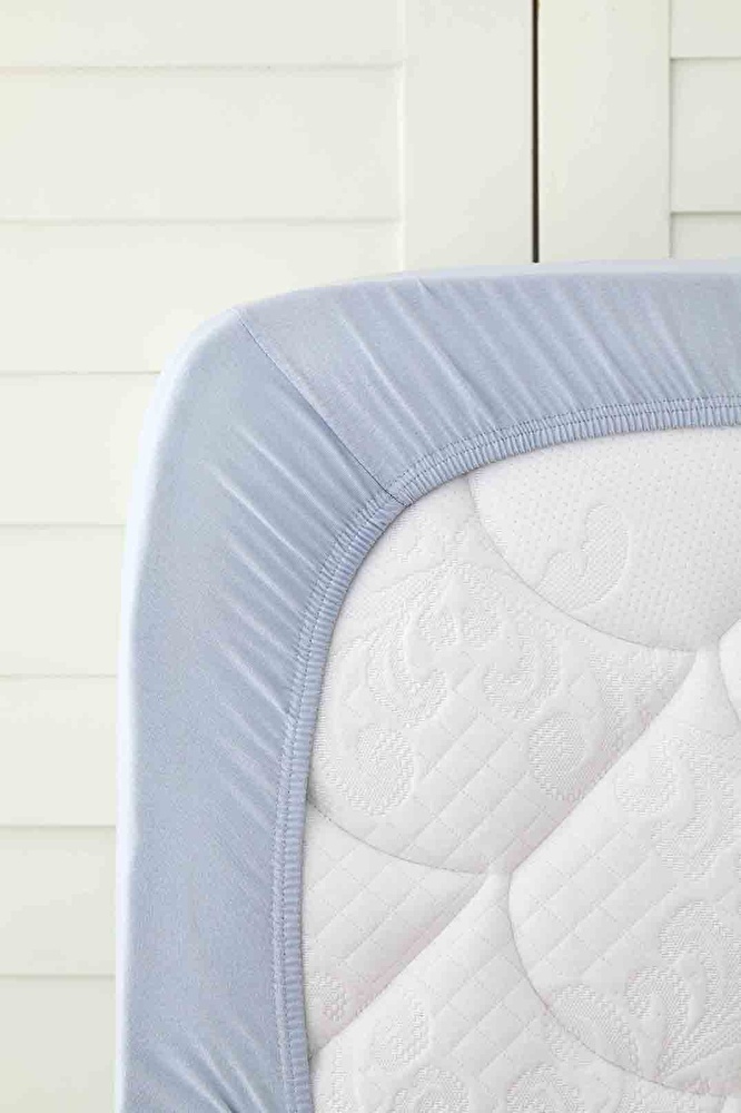 Karaca Home Mavi Penye Fitted/Lastikli Çarşaf Tek Kişilik görseli 2