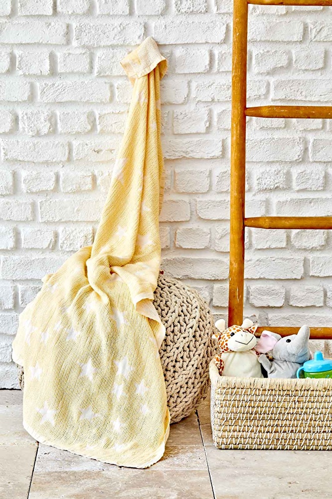 Karaca Home Baby Star Sarı Bebek Pikesi görseli 1