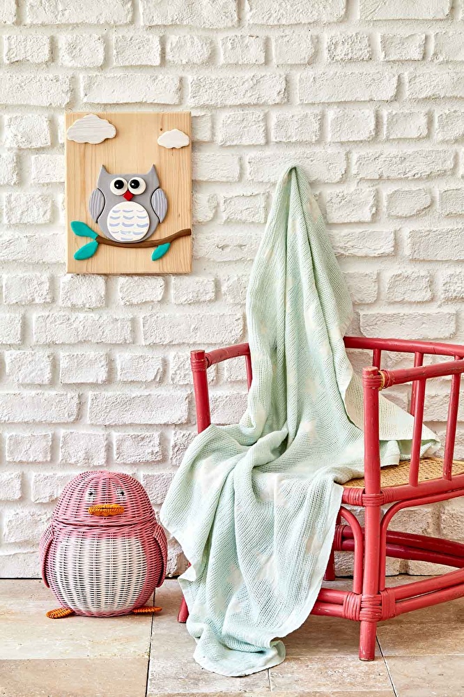 Karaca Home Baby Star Yeşil Bebek Pikesi görseli 1