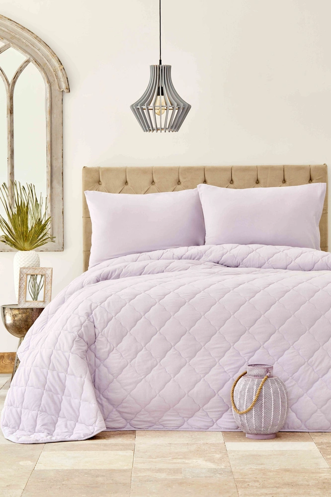 Karaca Home Cloudy Pudra Tek Kişilik Cotton Style Uyku Seti görseli 1