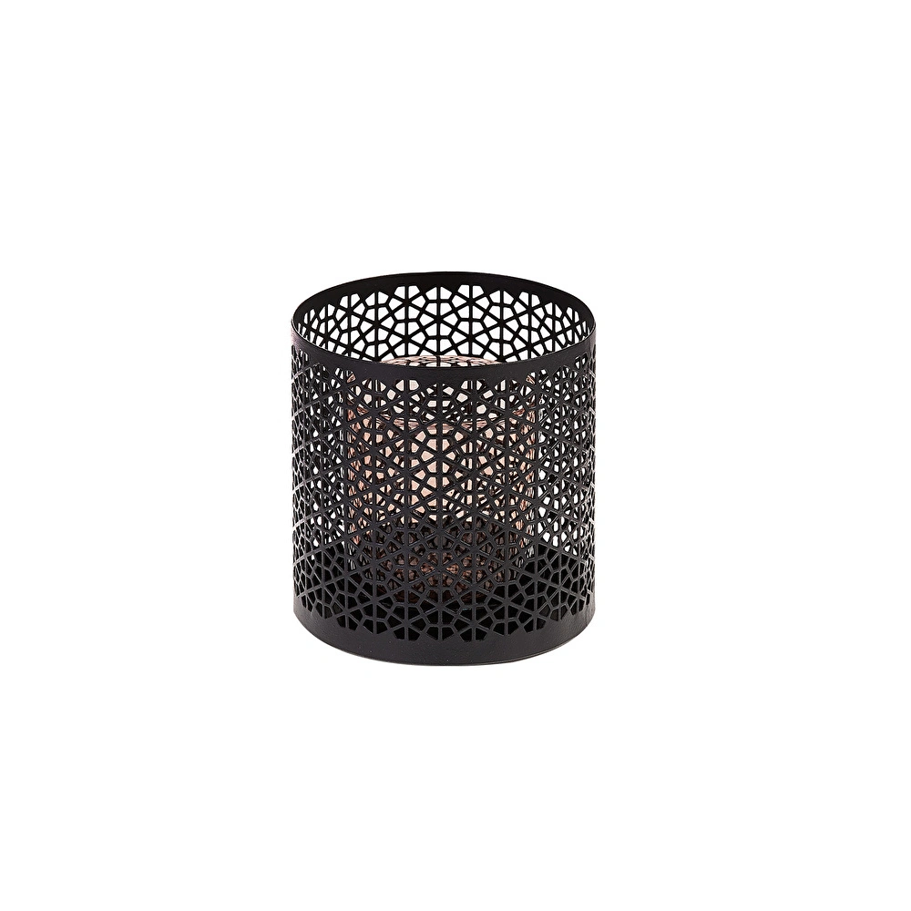 Karaca Home Rosa Metal Amber Küçük Mumluk görseli 1