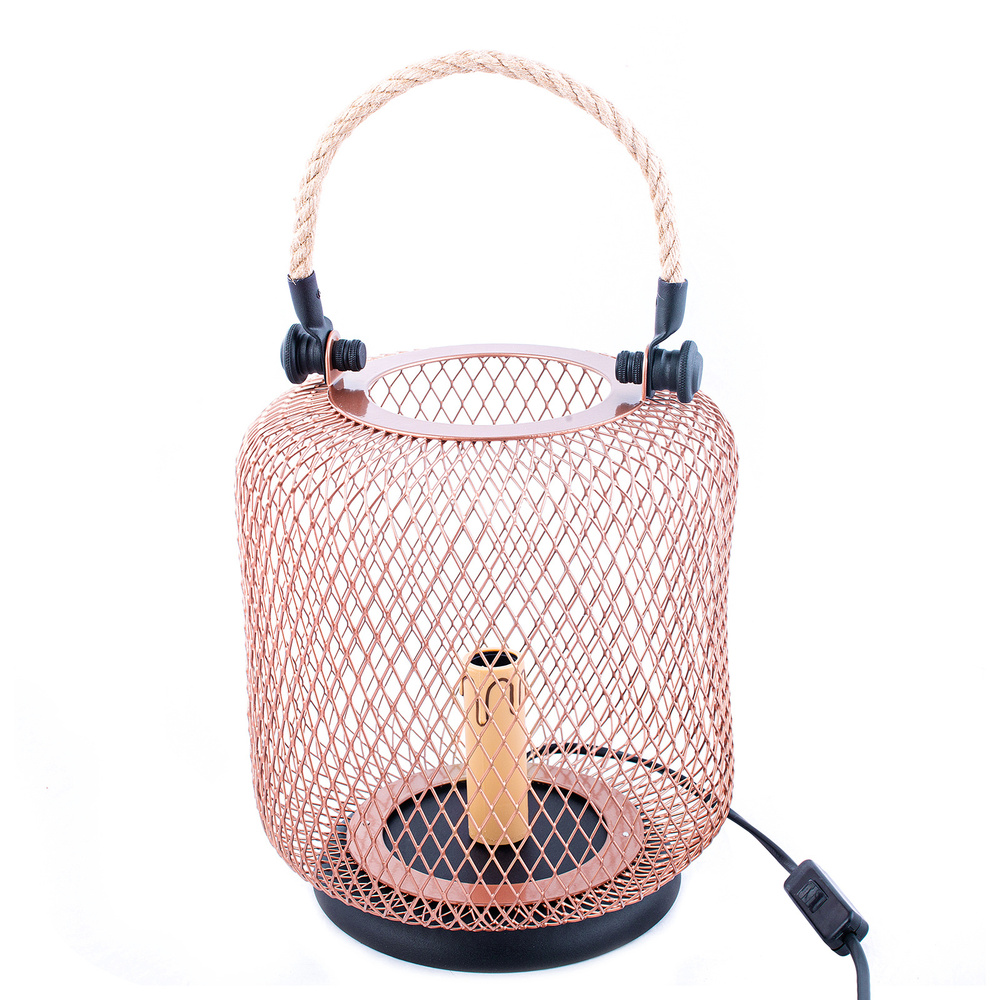 Karaca Home Trace Abajur Rose Gold 20x14 cm görseli 1