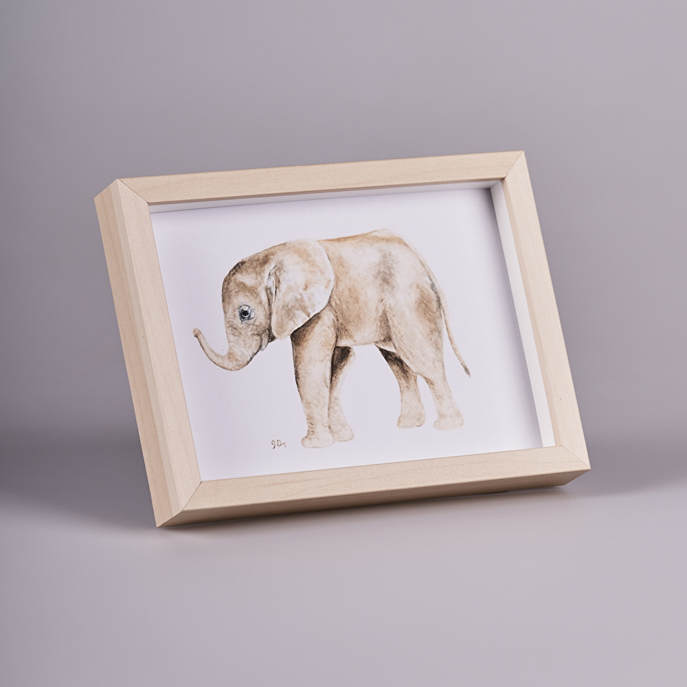 Karaca Home Fil Güç Ve Bilgelik Sekans Tablo 15x20cm görseli 1
