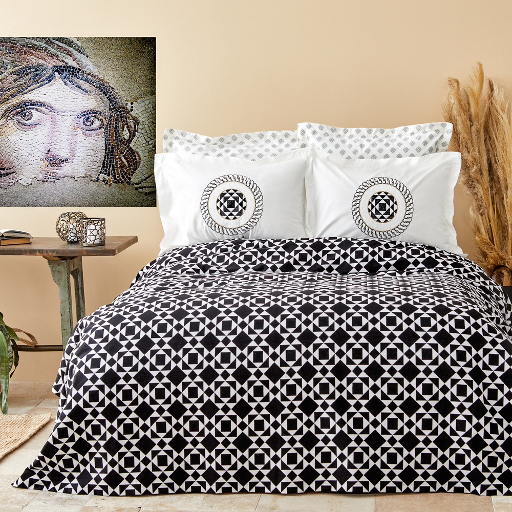 Karaca Home Zethos Siyah Çift Kişilik Nish Set | Karaca