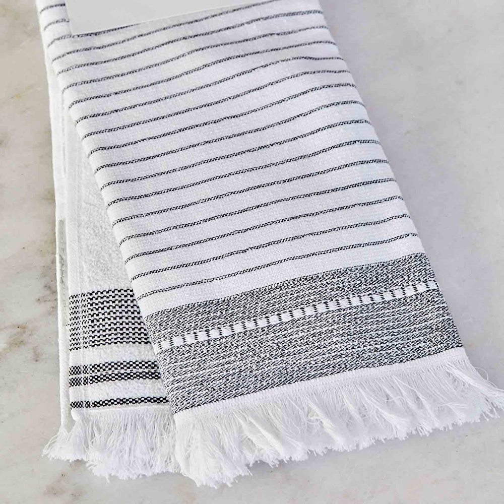 Karaca Home Alina Gri 2li Mutfak Havlusu 60x40cm görseli 2