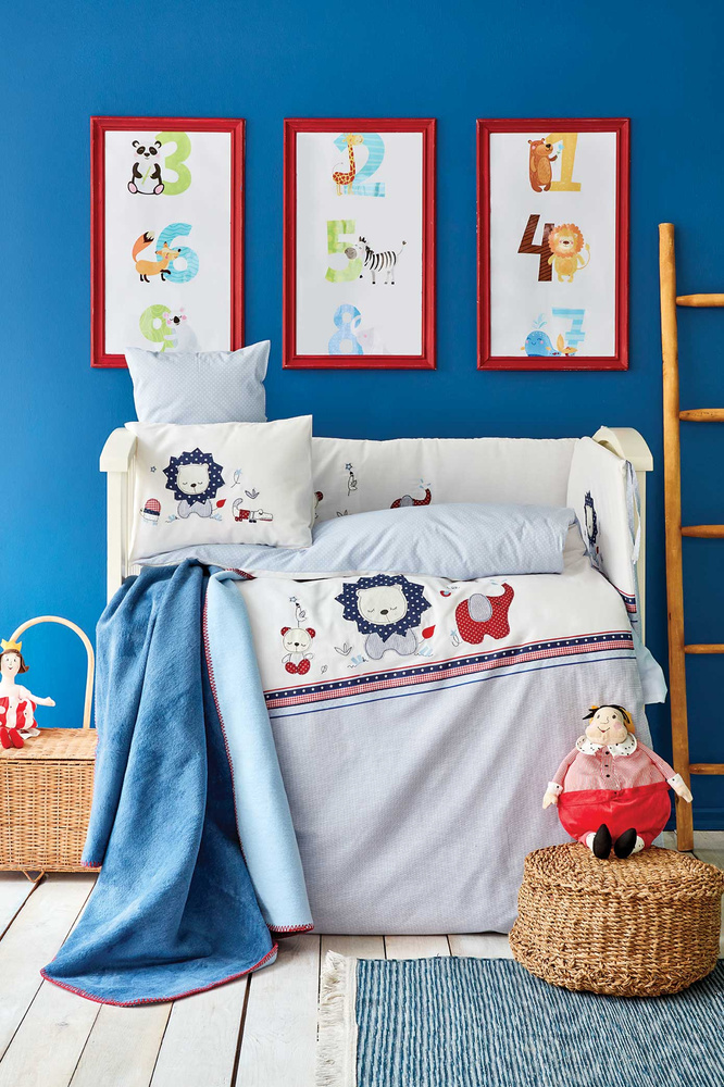 Karaca Home King Lion Aplike Nakış 13 Parça Bebek Seti görseli 1