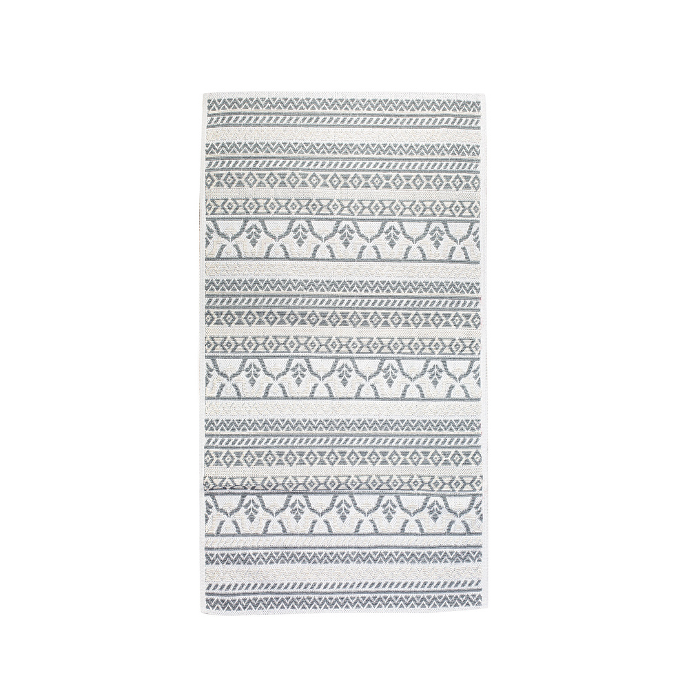Karaca Home Morocco 80x150 cm Ekru-Gri Kilim görseli 1
