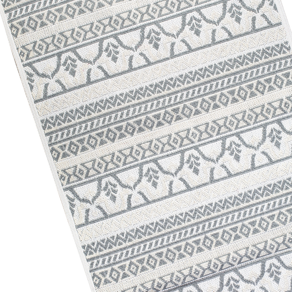 Karaca Home Morocco 80x150 cm Ekru-Gri Kilim görseli 2