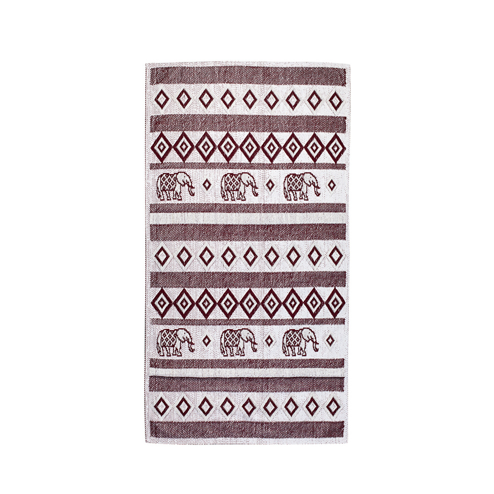 Karaca Home Marodisa 80x150 cm Ekru/Bordo Kilim görseli 1