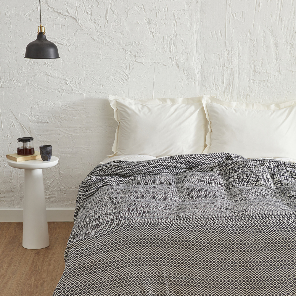 Karaca Home Levi Lacivert Çift Kişilik Pike görseli 2