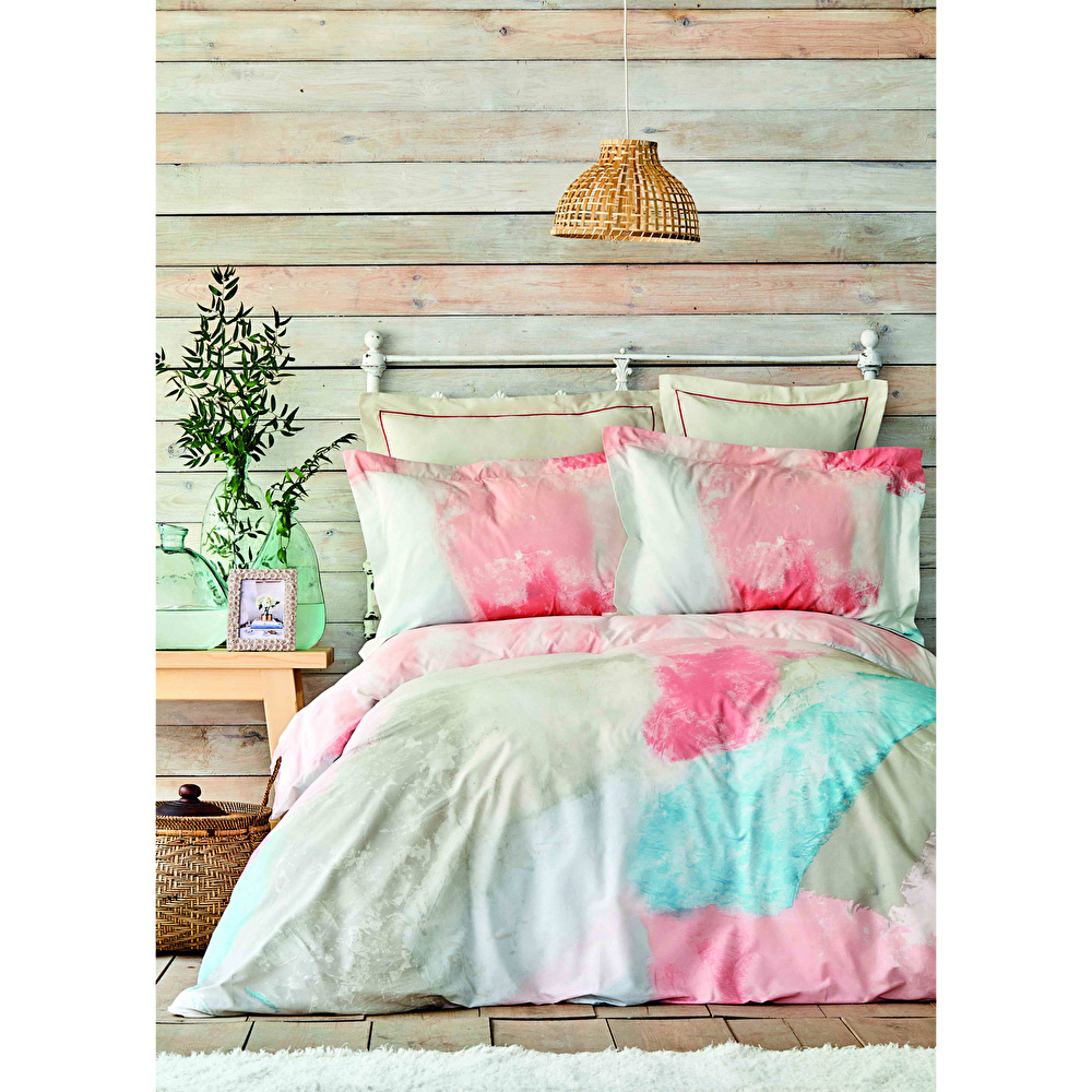 Karaca Home Canvas Multi Pamuk Çift Kişilik 6 Parça Nevresim Takımı  görseli 2