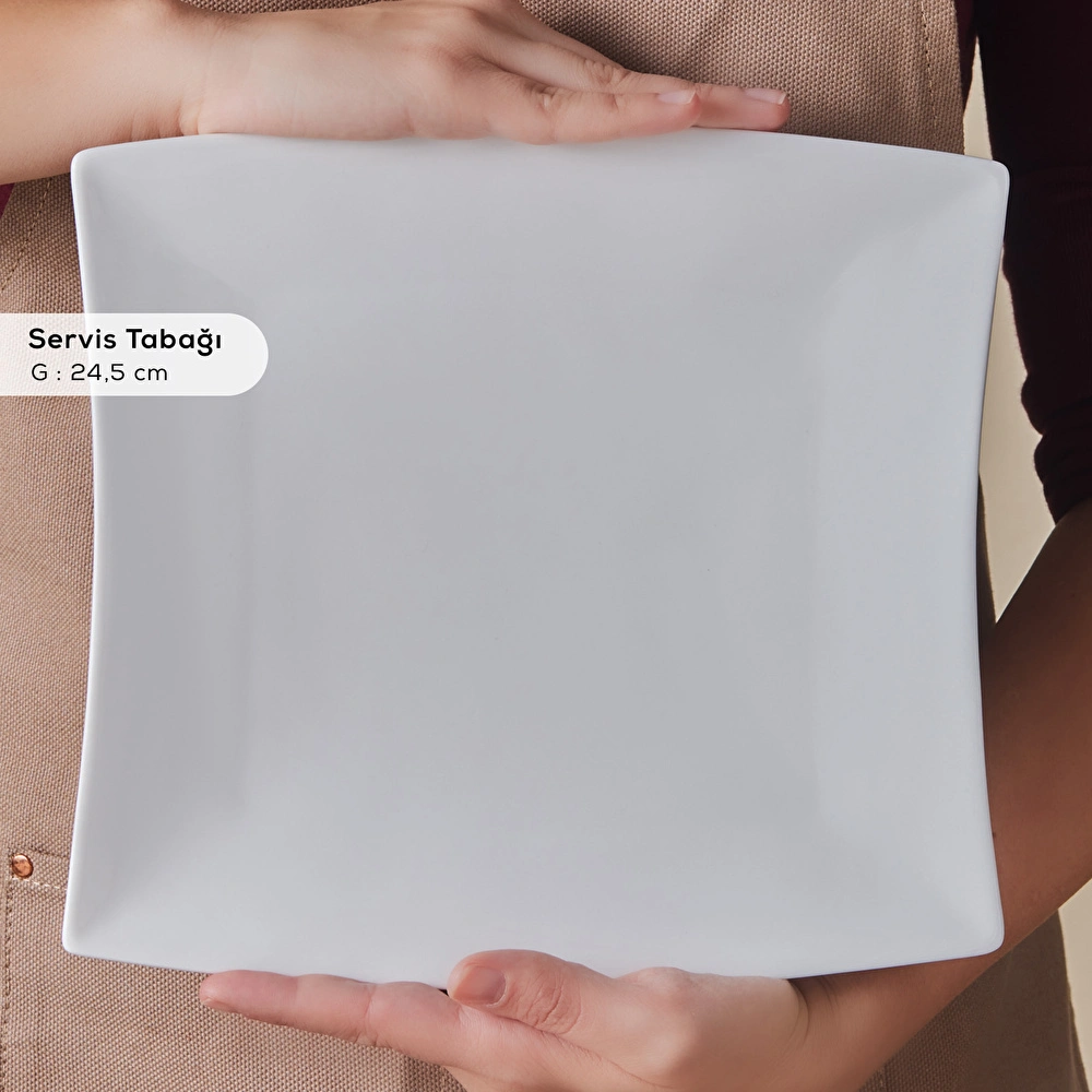 Karaca Forever Bone Perfect White 32 Parça 6 Kişilik Kahvaltı Takımı görseli 6
