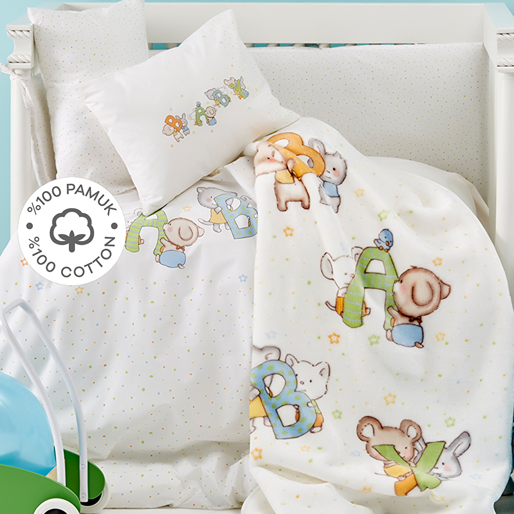 Karaca Home Playfull %100 Pamuk Bebek Nevresim Takımı görseli 1