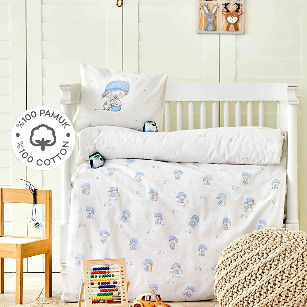 Karaca Home Baby Boys %100 Pamuk Bebek Nevresim Takımı görseli 1