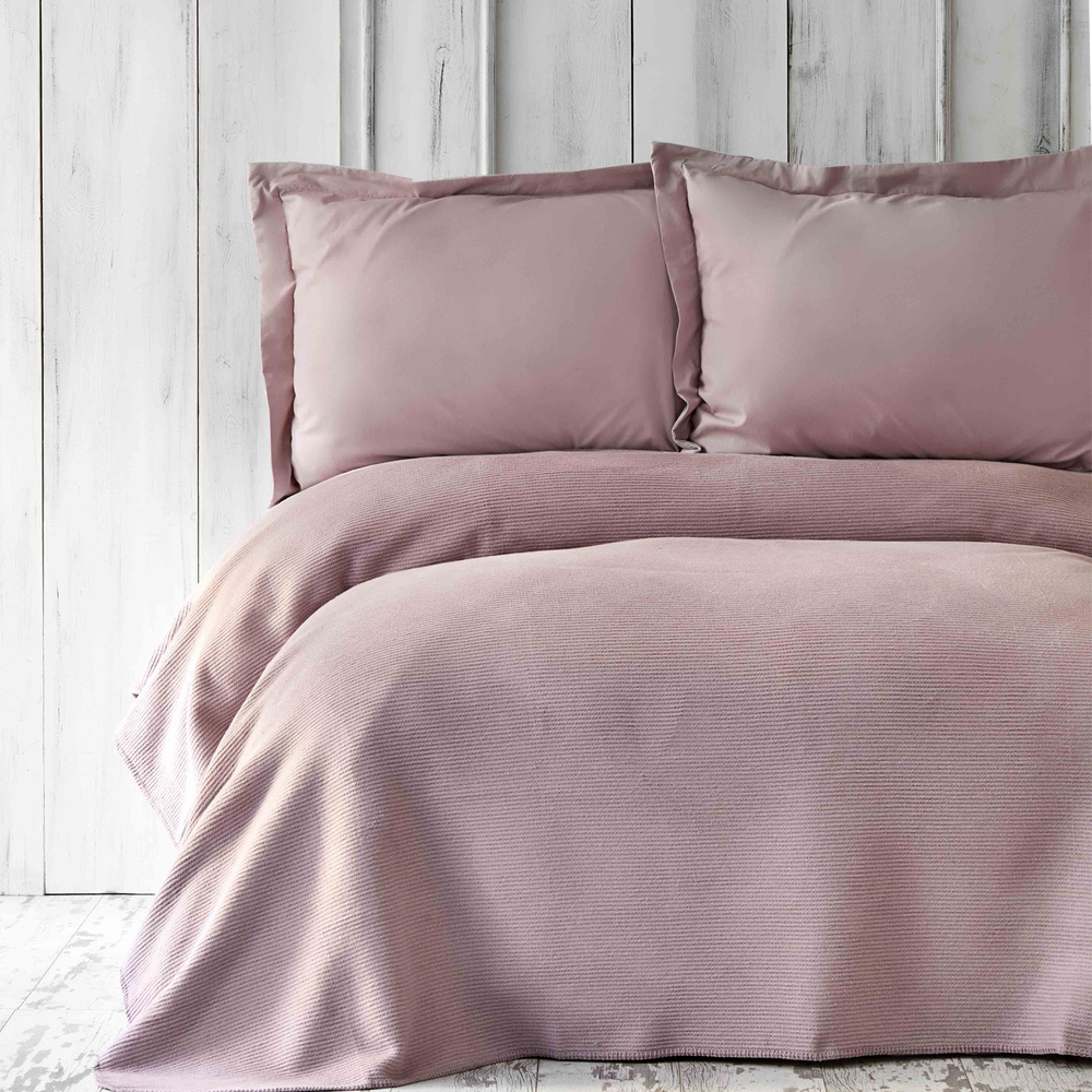 Karaca Home Remas Mürdüm Çift Kişilik Softline Battaniye görseli 2
