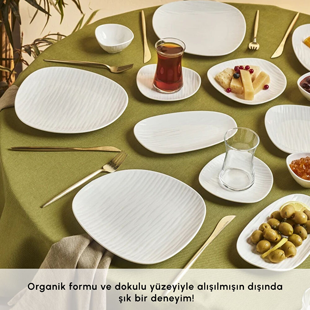 Karaca Forever Bone Oyster 26 Parça 6 Kişilik Kahvaltı Takımı thumbnail 4