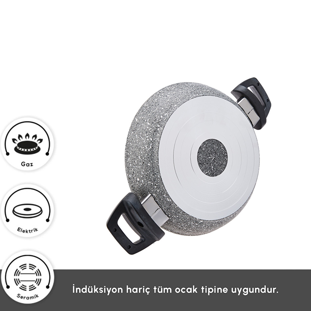 Karaca Gris Biogranit Tava ve Sahan Seti görseli 5
