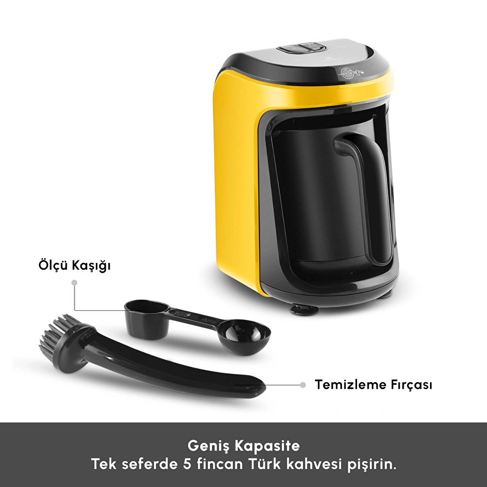 Karaca Hatır Hüps Sütlü Türk Kahve Makinesi Yellow görseli 3