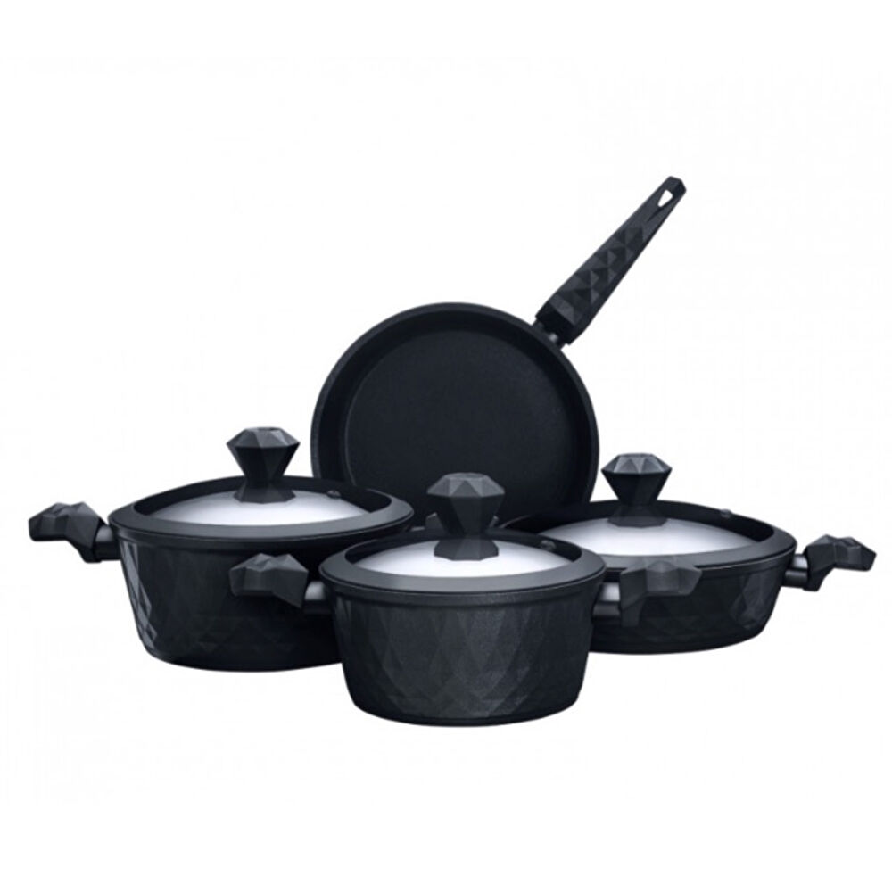 Karaca Biodiamond Antibakteriyel Kulplu İndüksiyon Tabanlı 7 Parça Tencere ve Tava Seti thumbnail 2
