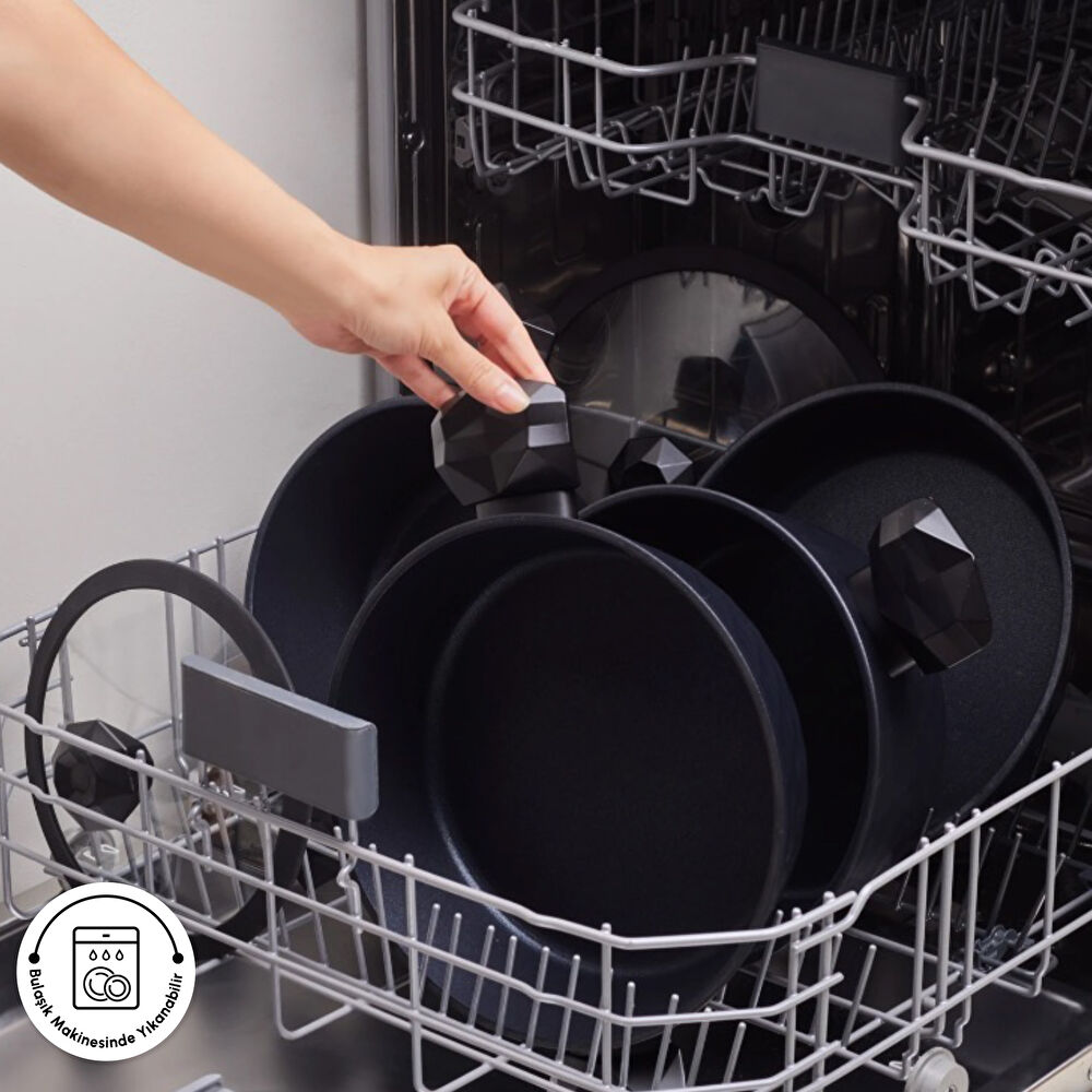 Karaca Biodiamond Antibakteriyel Kulplu İndüksiyon Tabanlı 7 Parça Tencere ve Tava Seti thumbnail 9