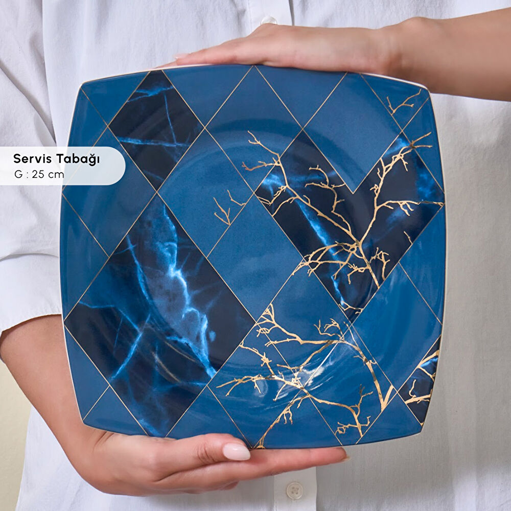 Karaca Fine Pearl Midnight 26 Parça 6 Kişilik Kahvaltı Takımı thumbnail 7