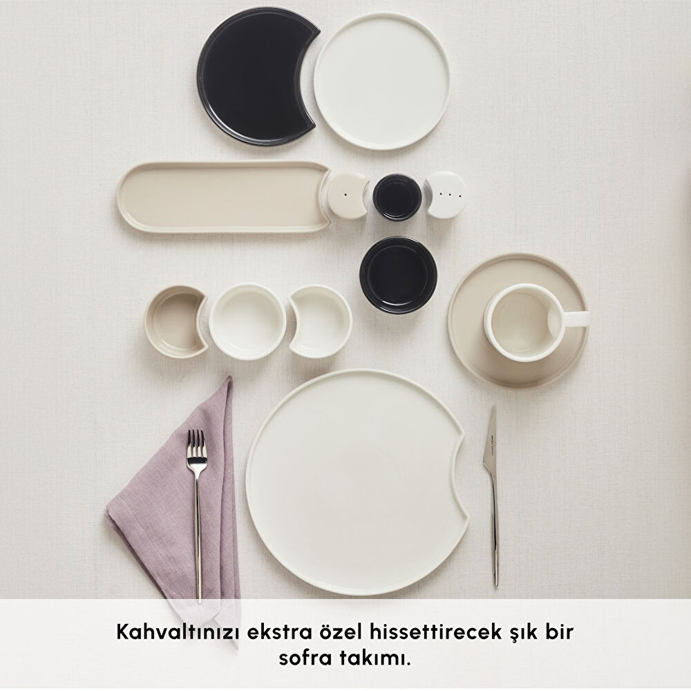 Karaca Red Carpet Collection X Hussein Chalayan Forever Bone Poly 28 Parça 6 Kişilik Kahvaltı Takımı thumbnail 4