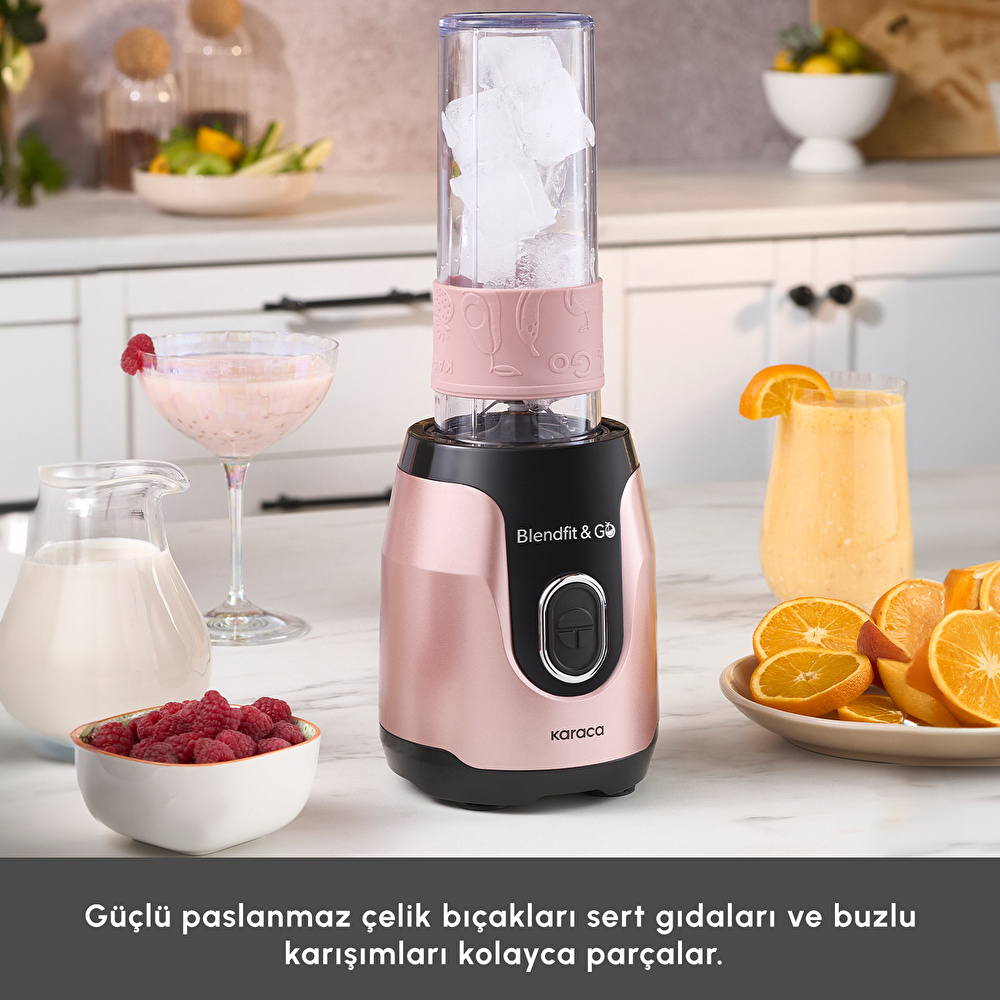 Karaca Blendfit Go Personal Kişisel Smoothie Blender Rosegold görseli 7