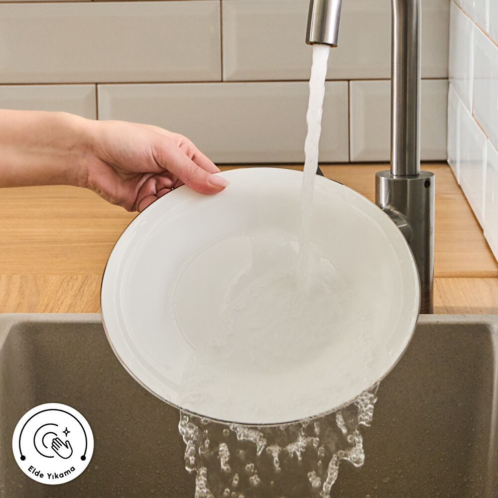 Karaca Fine Pearl Fame 26 Parça 6 Kişilik Kahvaltı Takımı Platin thumbnail 8