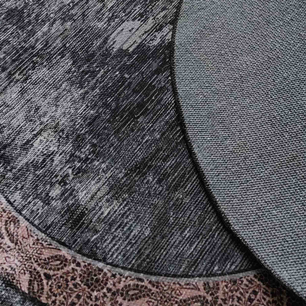 Karaca Home Circle Mess Baskılı Halı 100x100cm görseli 3