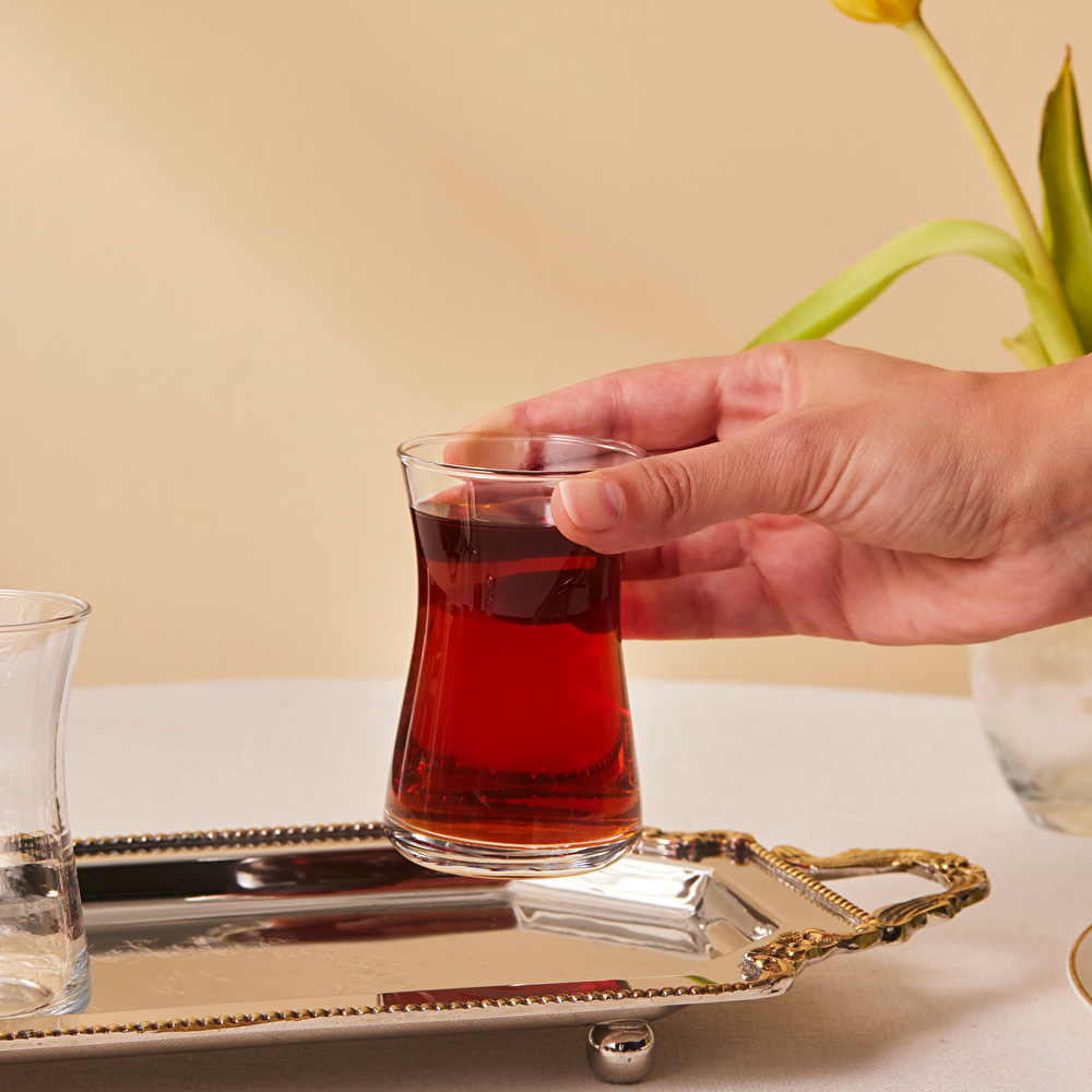 Karaca Heybeli 6'lı Çay Bardak Seti 170 ml görseli 3
