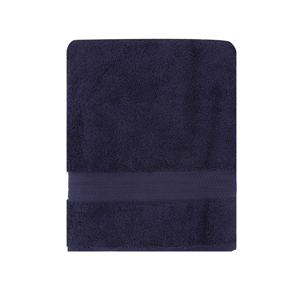 Karaca Home Charm Exclusive %100 Pamuk Banyo Havlusu 85x150cm Lacivert  görseli 1