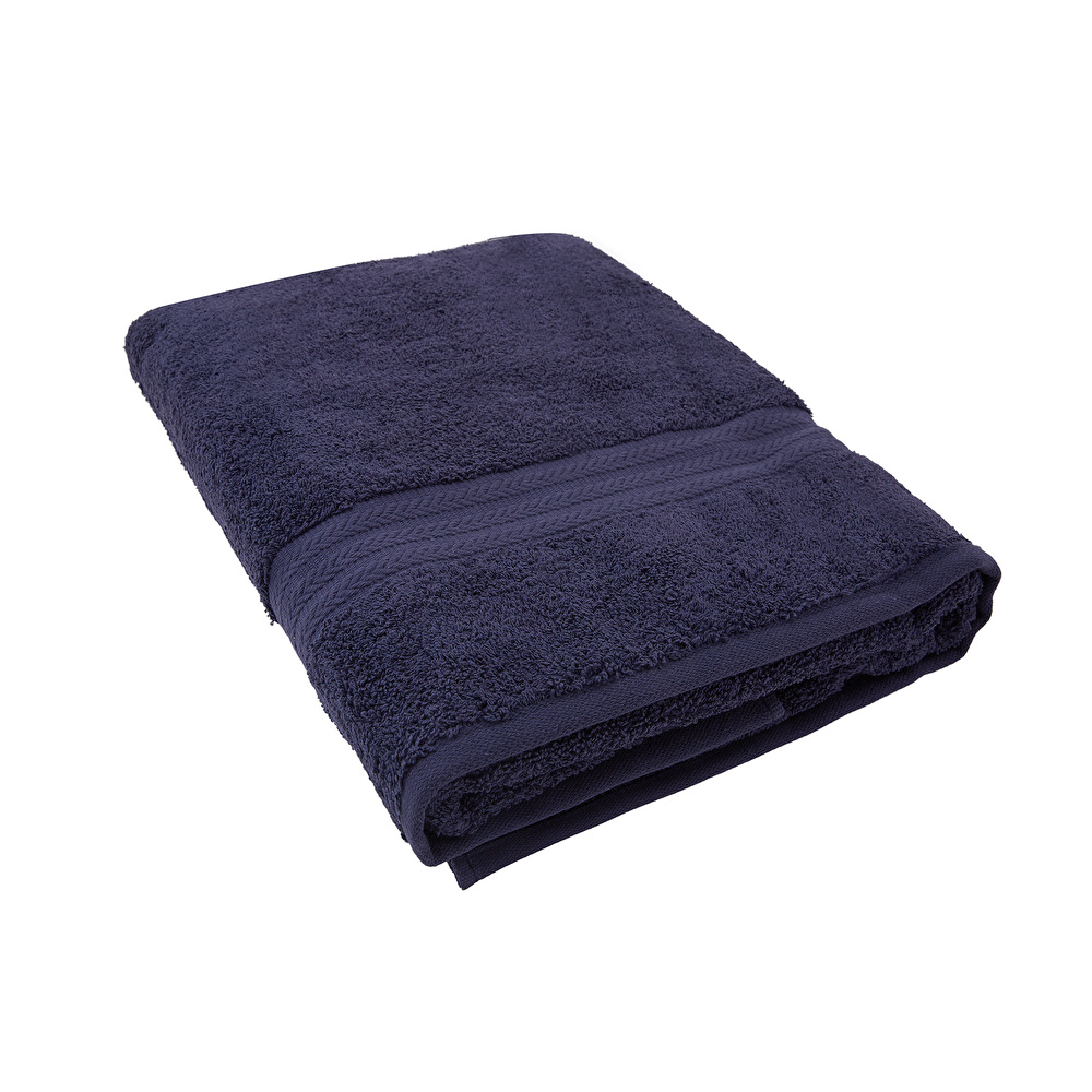 Karaca Home Charm Exclusive %100 Pamuk Banyo Havlusu 85x150cm Lacivert  görseli 2