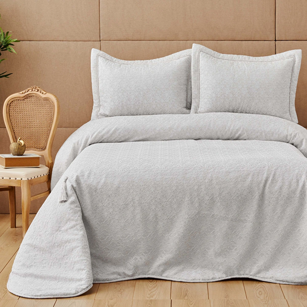 Karaca Home Juliet New Gri Private Yatak Örtüsü Seti görseli 1