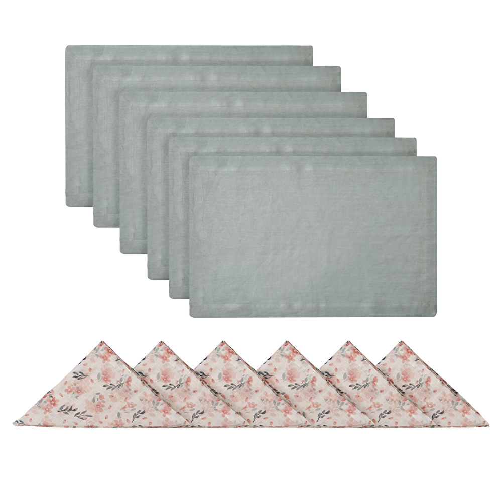 Karaca Home Lovely Pink 6 Kişilik Sofra Tekstil Paketi görseli 1