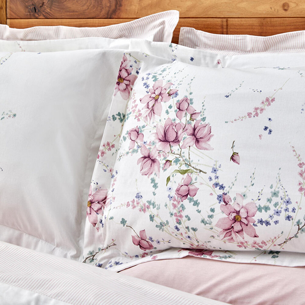 Karaca Home Dalila %100 Pamuk Çift Kişilik Nevresim Takımı Pembe thumbnail 3