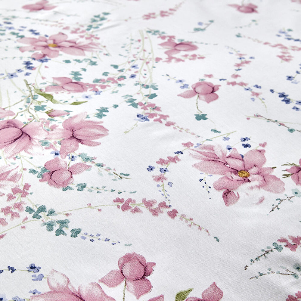 Karaca Home Dalila %100 Pamuk Çift Kişilik Nevresim Takımı Pembe thumbnail 5