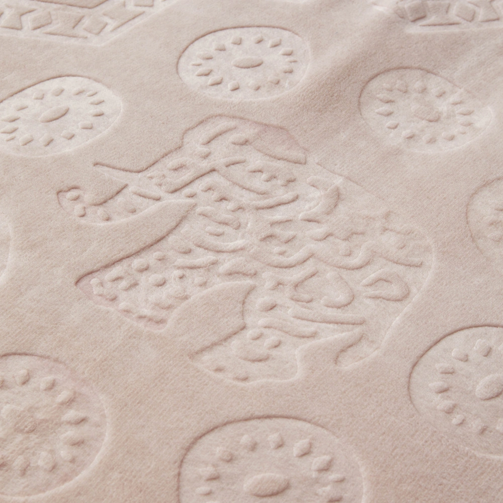 Karaca Home Elephant Pudra Çift Kişilik Soft Embosy Battaniye görseli 2