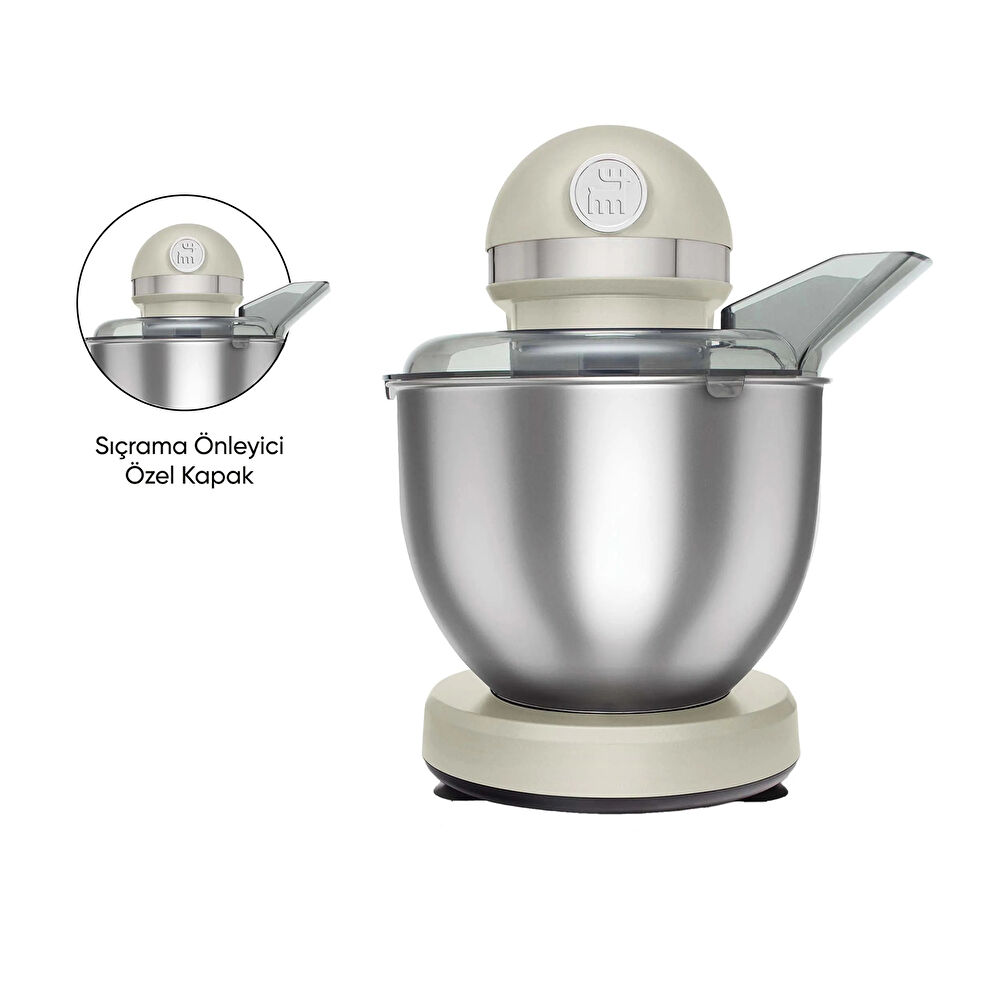Karaca Mastermaid Chef Hamur Yoğurma Makinesi Soft Cream 1500W 5L thumbnail 3