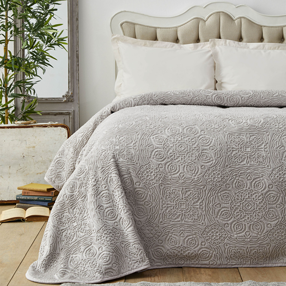 Karaca Home Scala Vizon Tek Kişilik Embosy Battaniye görseli 1