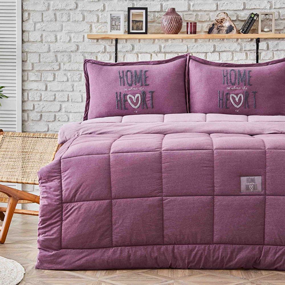 Karaca Home Softy Lila Tek Kişilik Cotton Comfort  görseli 1