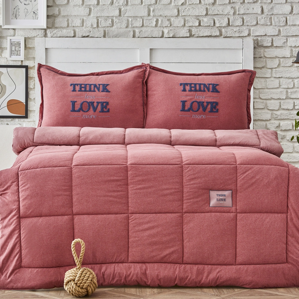 Karaca Home Softy Kırmızı Tek Kişilik Cotton Comfort Uyku Seti görseli 1