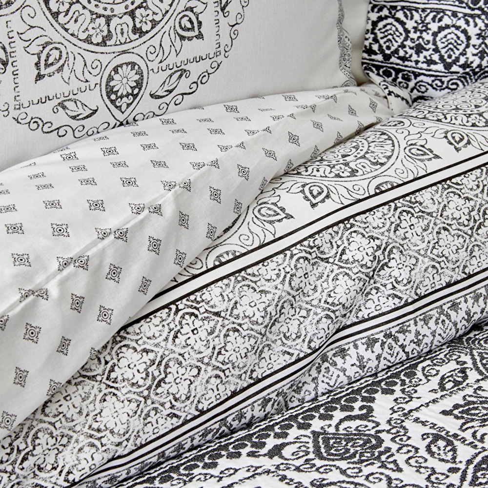 Karaca Home Bonar Siyah Çift Kişilik Pamuk Winter Set görseli 6